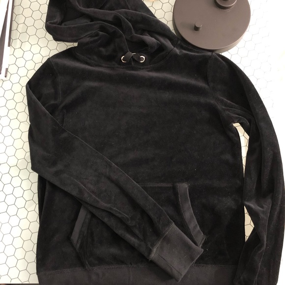 h&m velvet hoodie